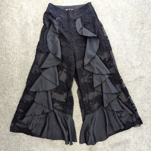 Women's Lace & Ruffle See Through Pants Size XSmall Y2K Whimsigoth Goth